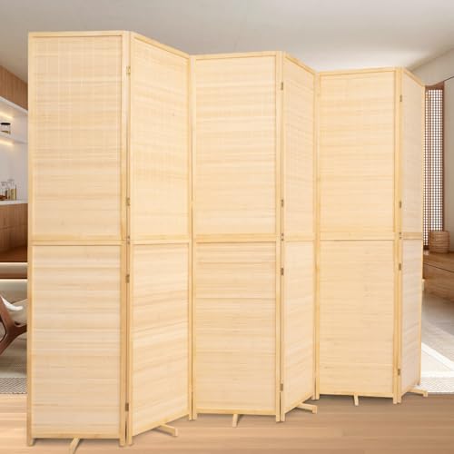 Hand-Made Bamboo 4 Panel Room Divider I6041