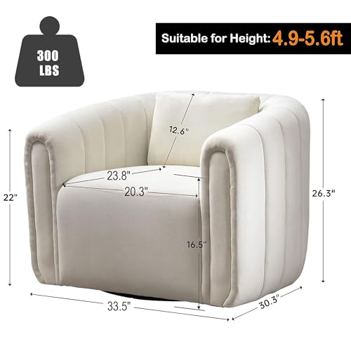 Green Velvet Swivel Barrel Chair J199