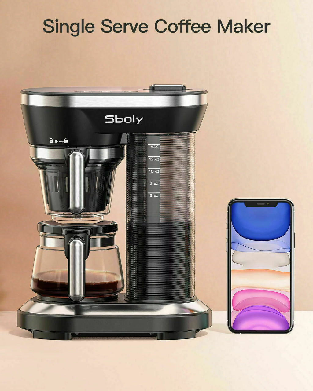 Automatic Coffee Maker & Grinder Single Cup A2997