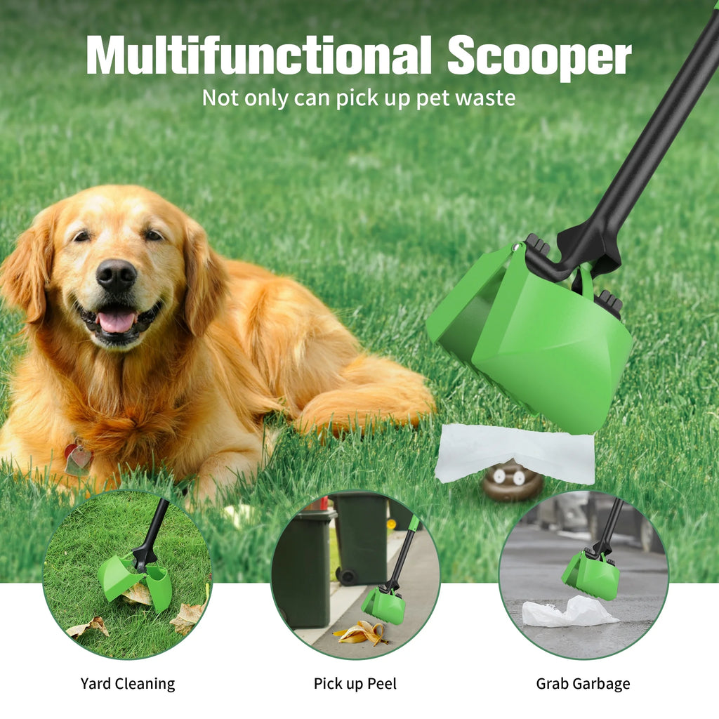 32" Foldable Poop Scooper with Bag and Bag Holder R63381