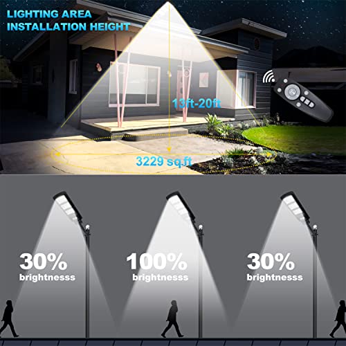 180LEDs 9000 Lumens Solar Powered Outdoor Lights with motion sensor, IP65 waterproof Led Flood Light N804991
