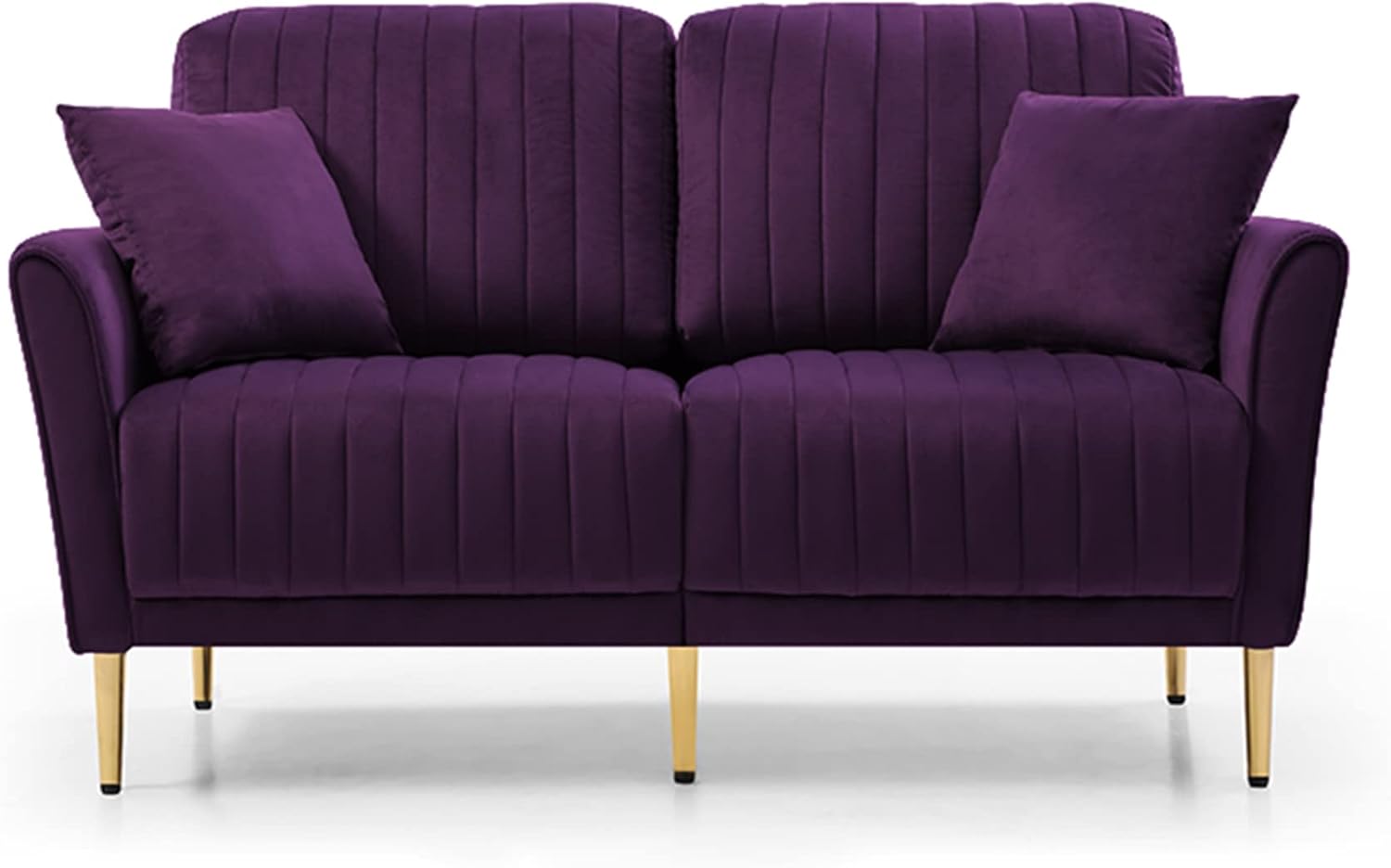 3-Piece Velvet Purple Sectional Sofa Set C9466