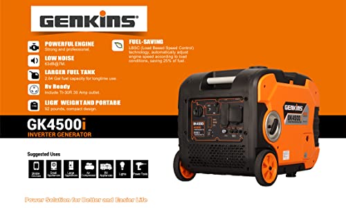 4500 Watt Gas Powered Portable Inverter Generator A897614