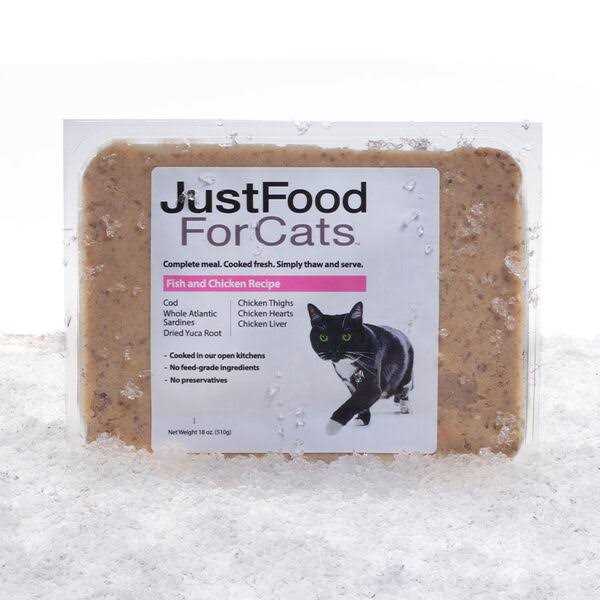 Fish & Chicken Recipe Fresh Frozen Cat Food J974