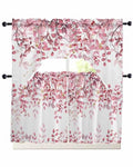 Turquoise Blue Eucalyptus Leaves Valance Curtains Rod Pocket 1 Panel 42x12 F727