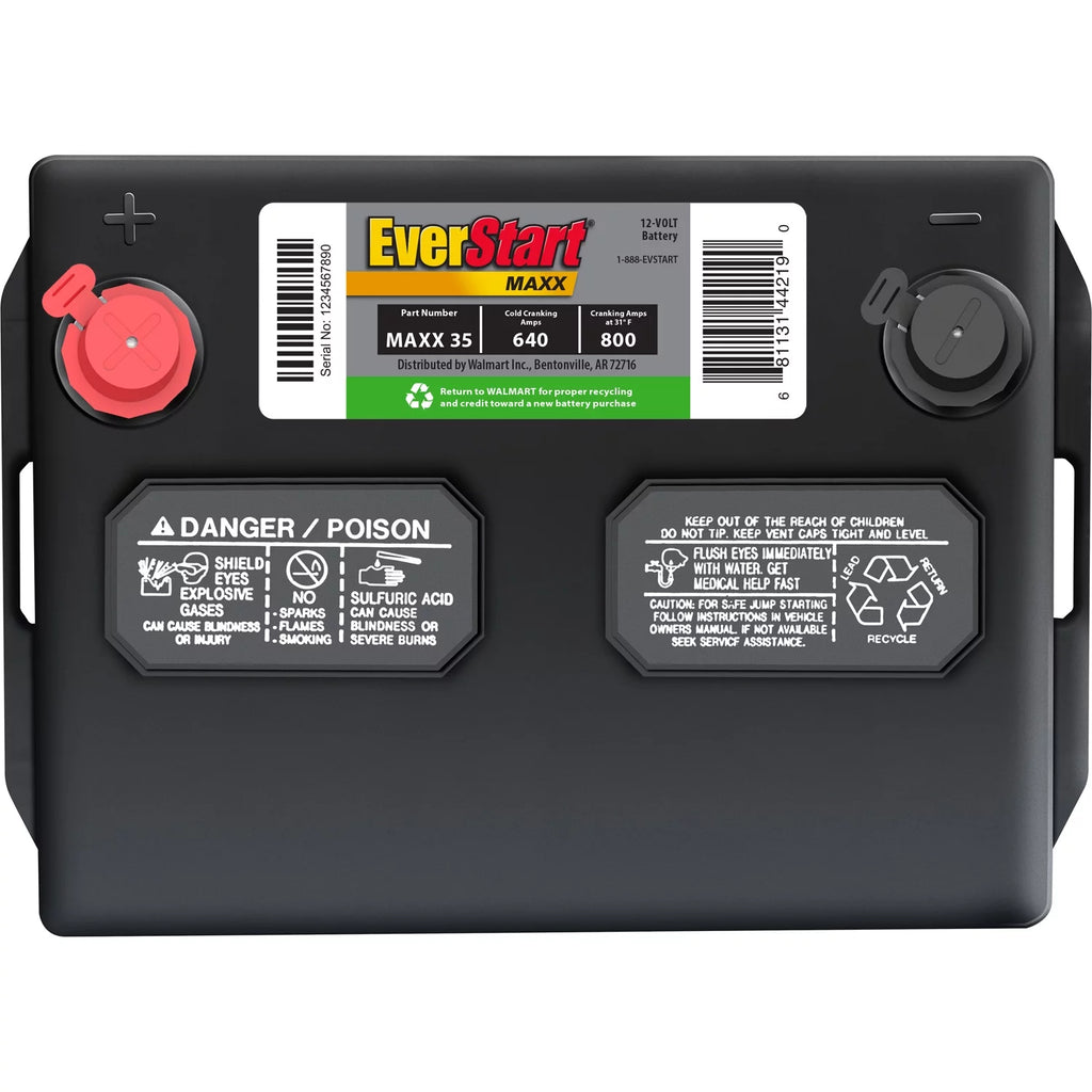 Group Size 35 12 Volt 640 CCA Lead Acid Automotive Battery X443