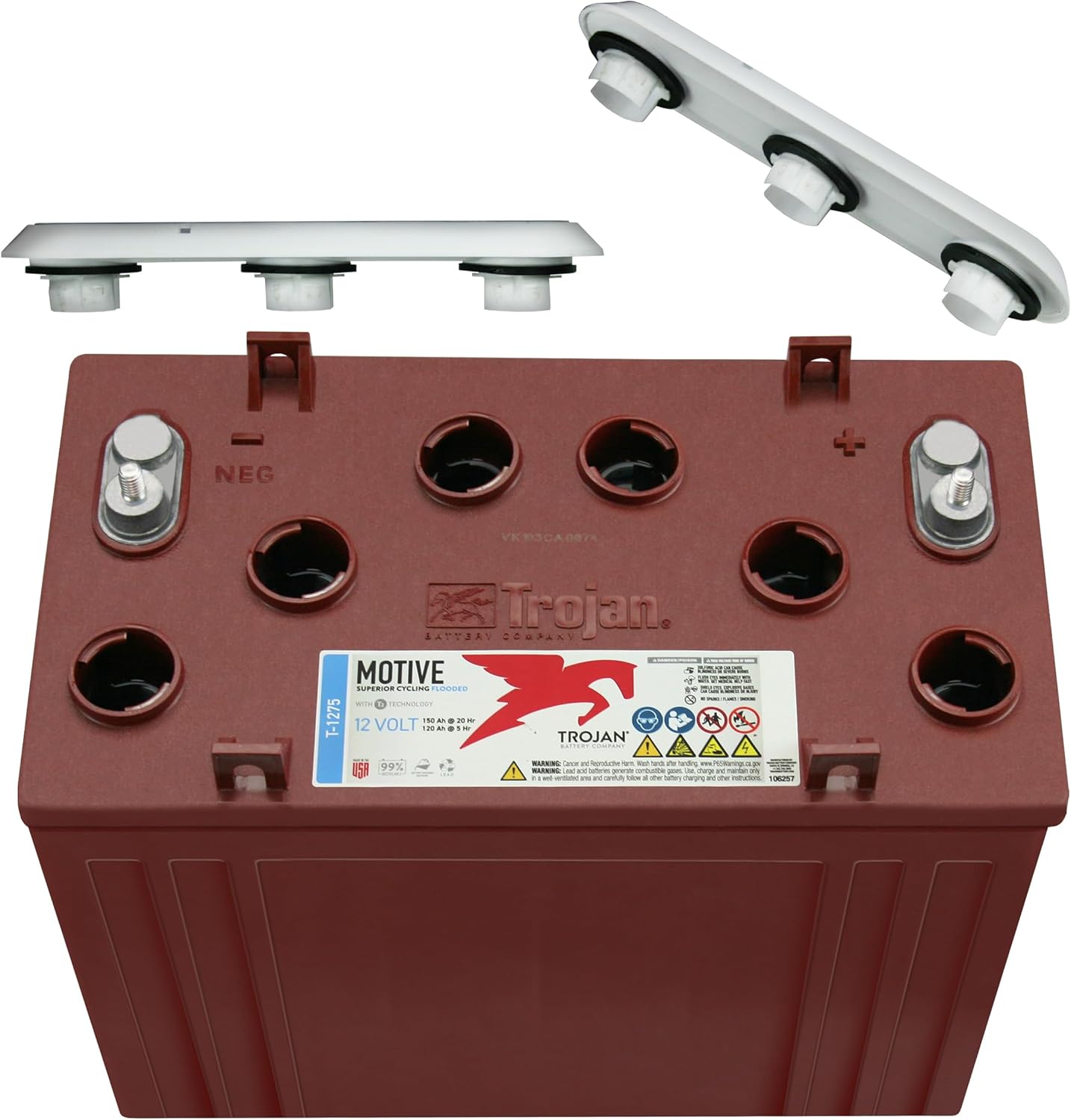 12V 150Ah Flooded Lead Acid Deep Cycle Battery x2 U326885