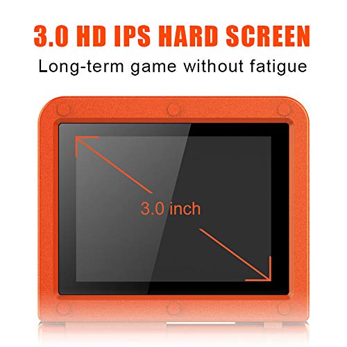Retro Handheld Game Console with 16G Built-in 2000 Classic Games Red P2805