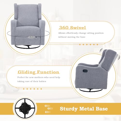 Swivel Rocking Recliner Chair J629