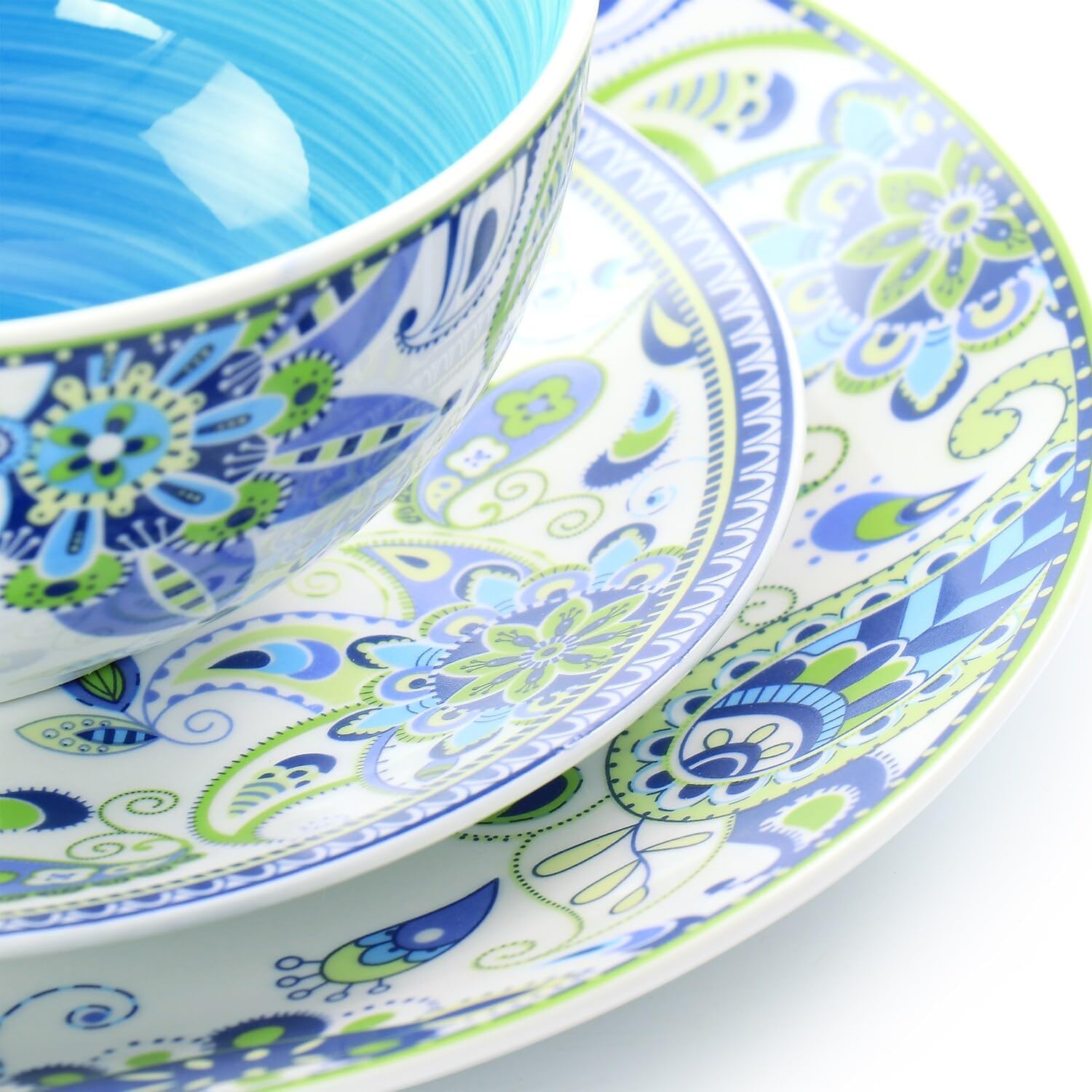 16 Piece Round Porcelain Dinnerware Set L260081