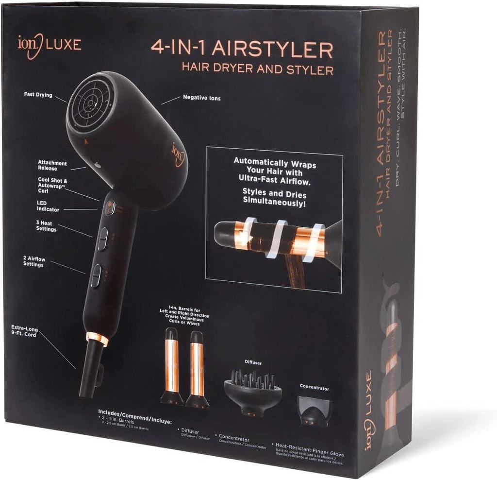 4-in-1 Hair Dryer & Curler M3244