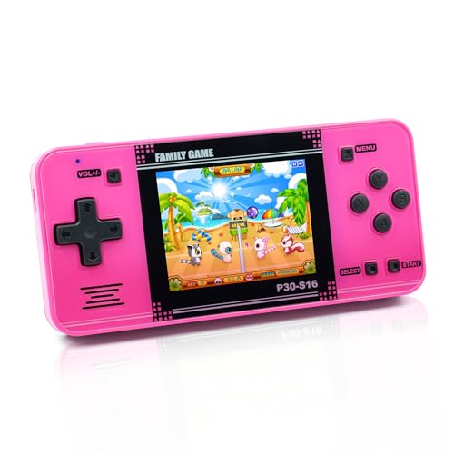 Handheld Retro Video Game Player with 3.0" LCD Screen (Red) P63536