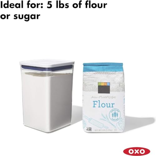 6 Piece Large Canister Set with Scoops, White T677445