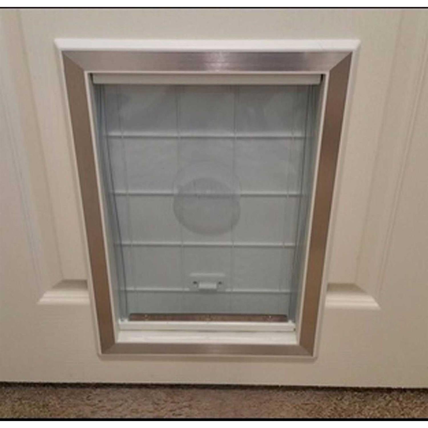 Large Plastic Dog Door with Aluminum Lining X371