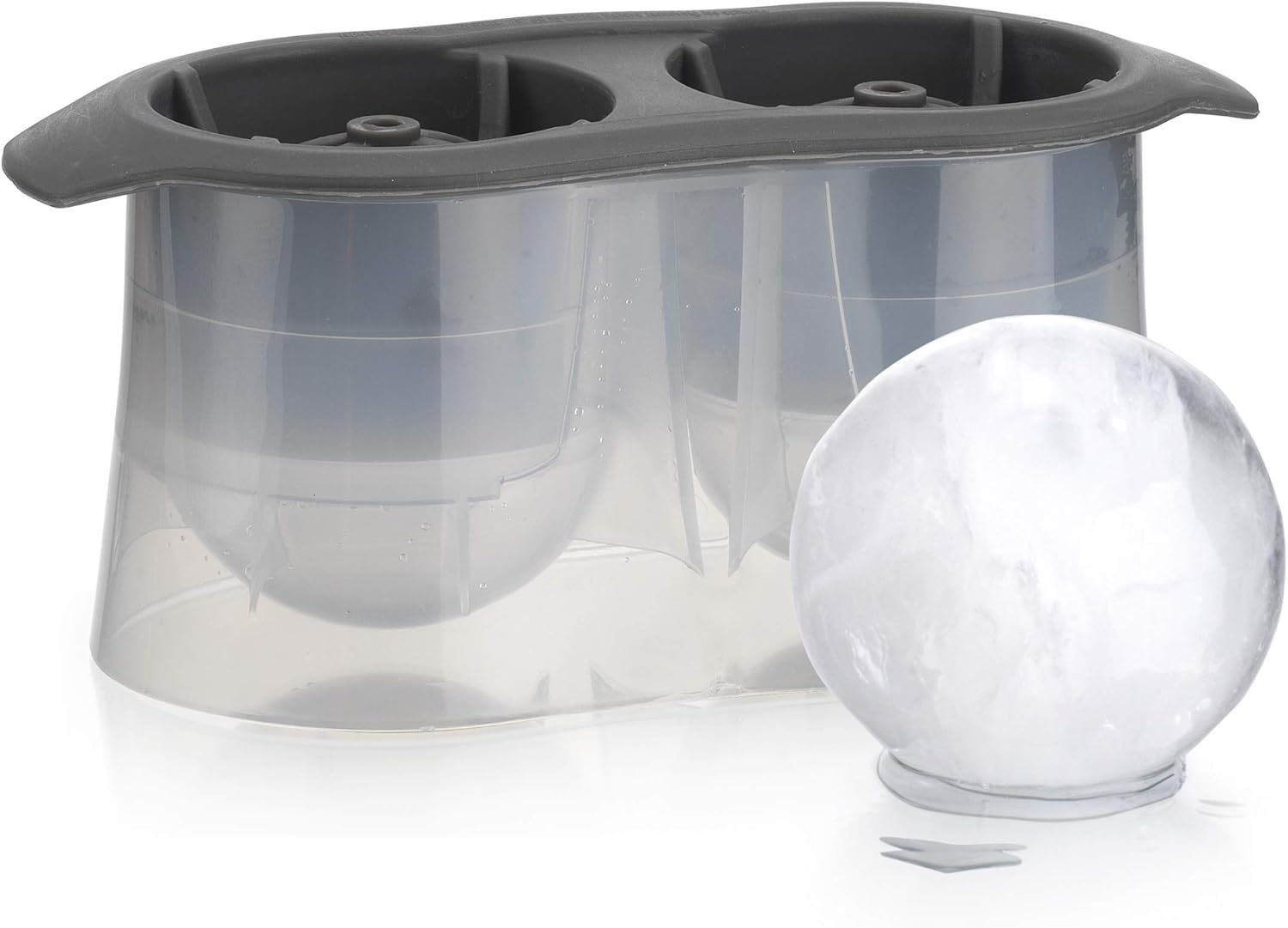Set of 2 Whiskey Glasses and Ice Ball Sphere Mold S43164