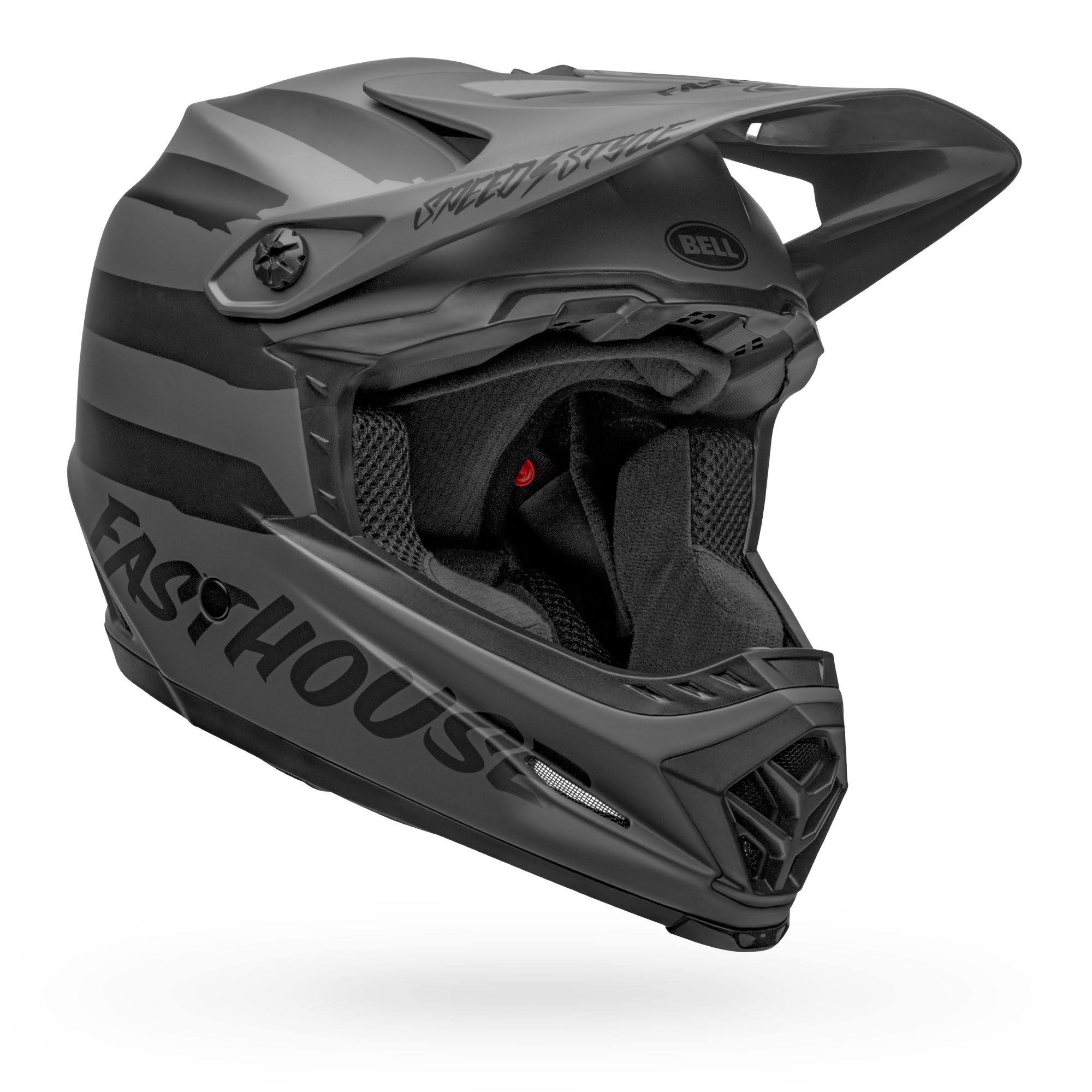Matte Grey Black Full-9 Helmet Large S574