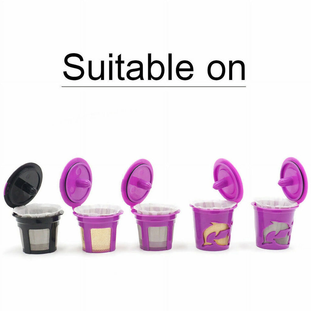 100 pcs Disposable Paper Filter Cups for Reusable Coffee Pods L76576
