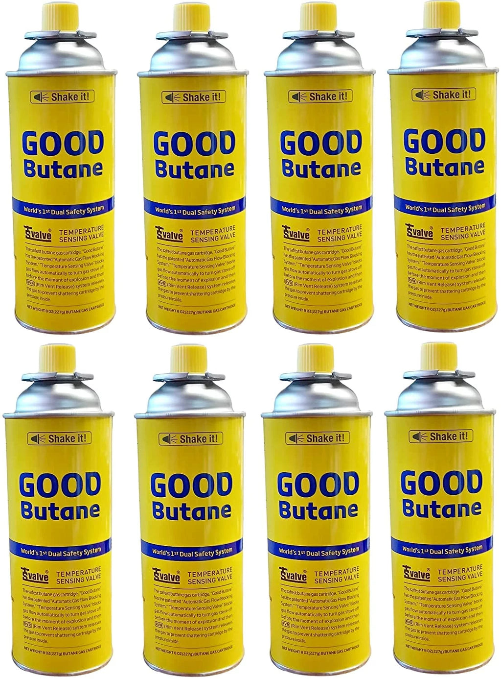 8 Pack Camping Fuel Canisters for Portable Gas Stoves Z4292