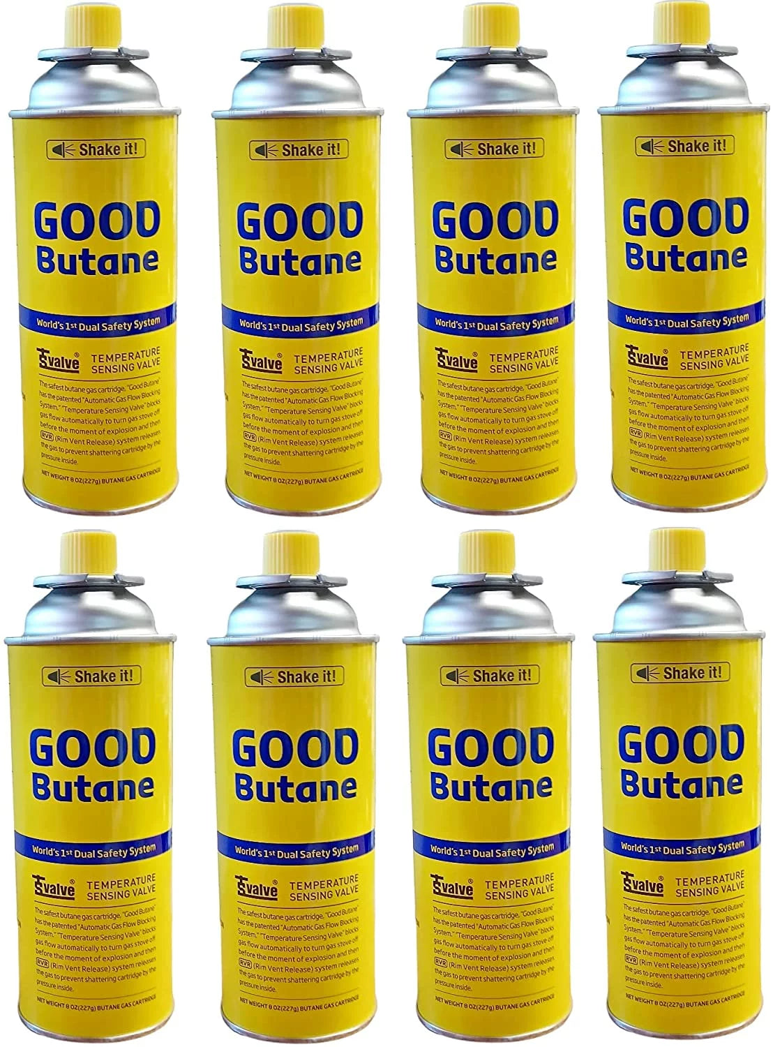 8 Pack Camping Fuel Canisters for Portable Gas Stoves Z4292