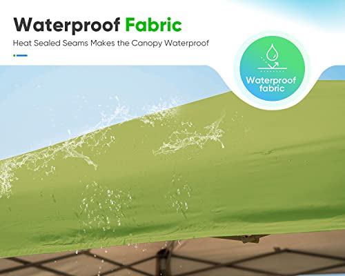 6.6'x6.6' Pop up Screened Canopy Tent with Mosquito Netting and Wheeled Carry Bag S2711