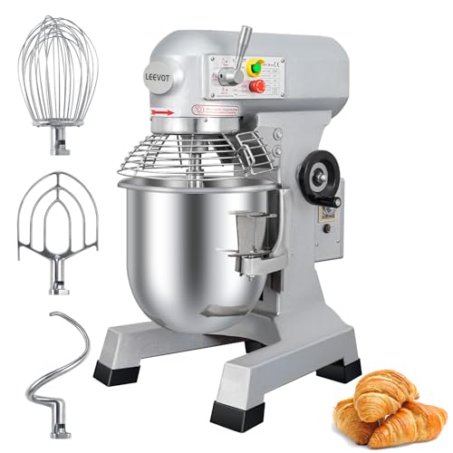 15Qt 600W Commercial Food Mixer, 3-Speed Adjustable Heavy Duty Stand Mixer with Stainless Steel Bowl D225
