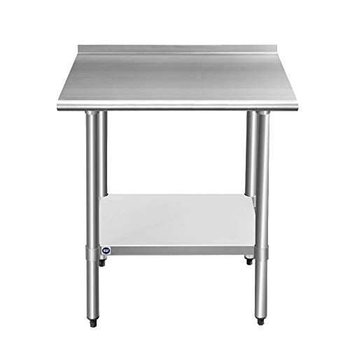 Stainless Steel Single Bowl Utility Sink, 21.5” x 24” x 49.2”, Silver D31086