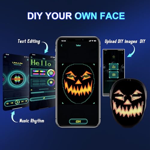 LED Mask with App Controlled Gesture Sensing E80470