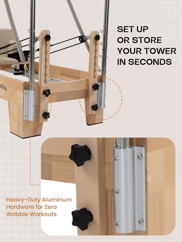 Oak Wood Pilates Reformer Machine V3455