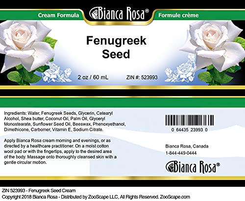 Fenugreek Seed Cream 2 oz A5659
