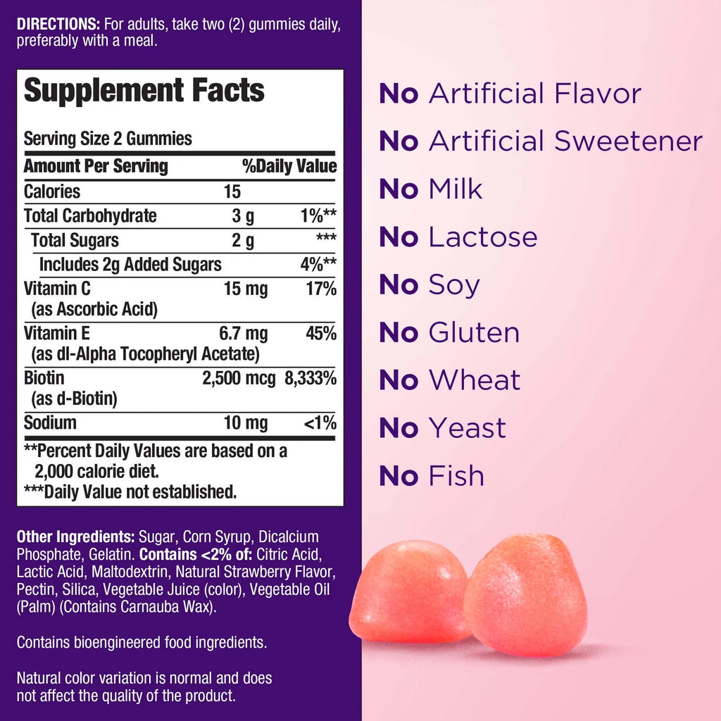 180 Count Biotin Gummies P3624