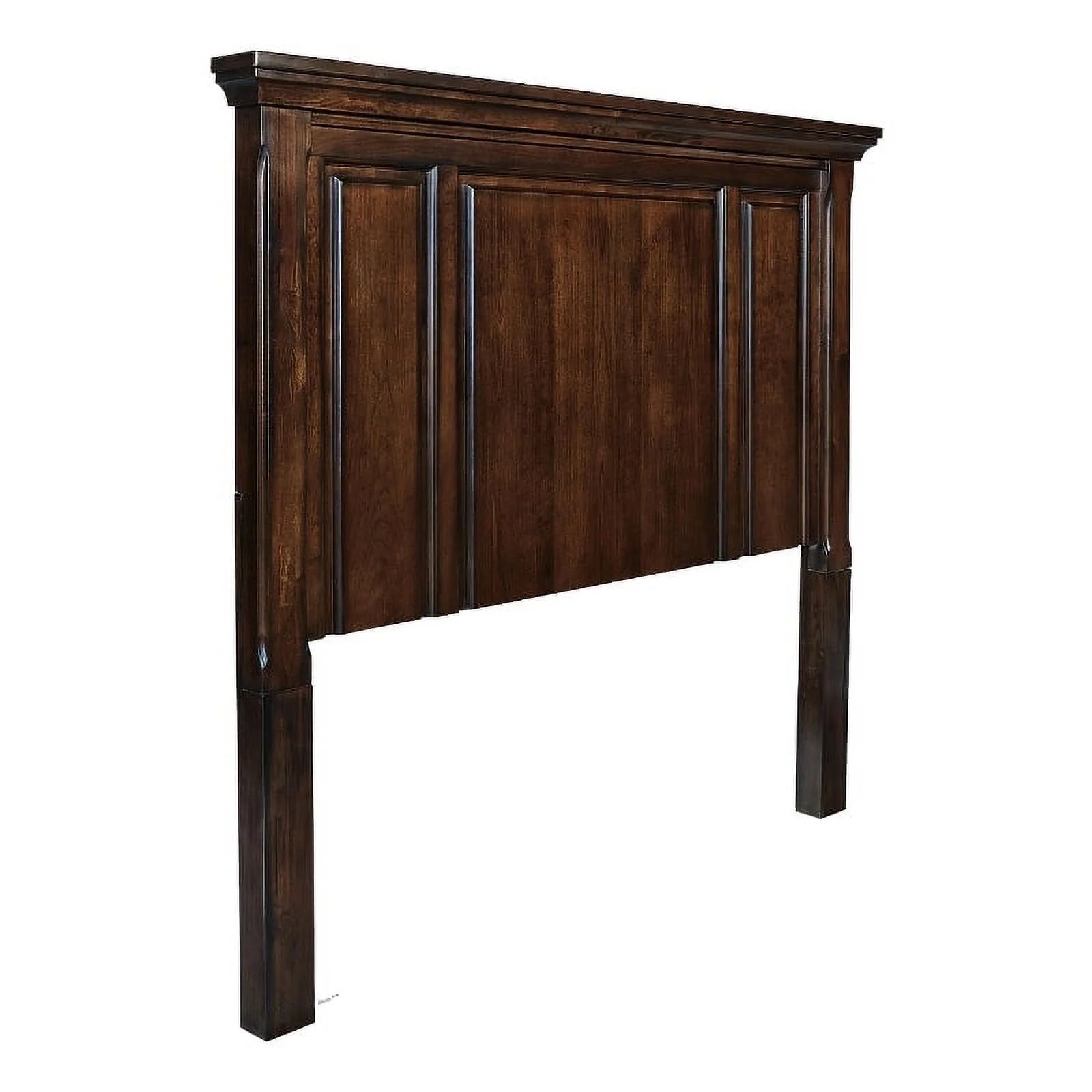 Dark Brown Wood Queen Panel Headboard H189263
