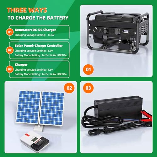 12V 100Ah LiFePO4 Battery with 100A BMS N608