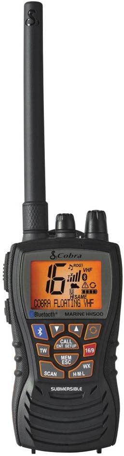 Handheld Floating VHF Radio, 6 Watt, Submersible, White M334365