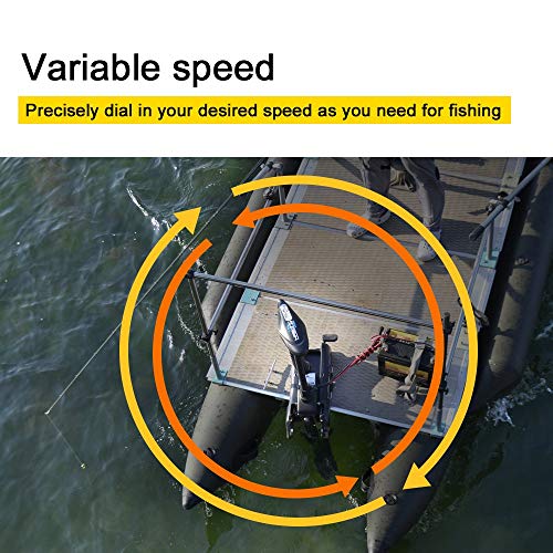 Black 48inch Bow Mount Trolling Motor with Remote Control D9748