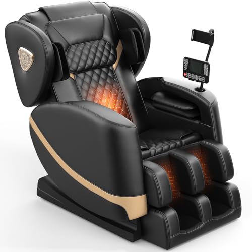 Zero Gravity Massage Chair with 10 Fix Rollers, Heating, Foot Massage, Bluetooth Speaker Z4090