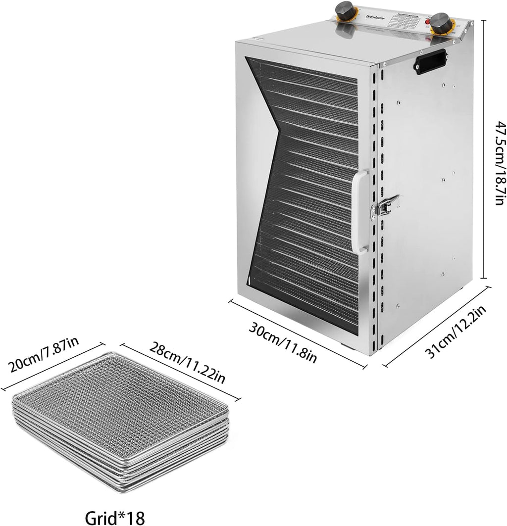 18 Stainless Steel Trays Food Dehydrator G2094