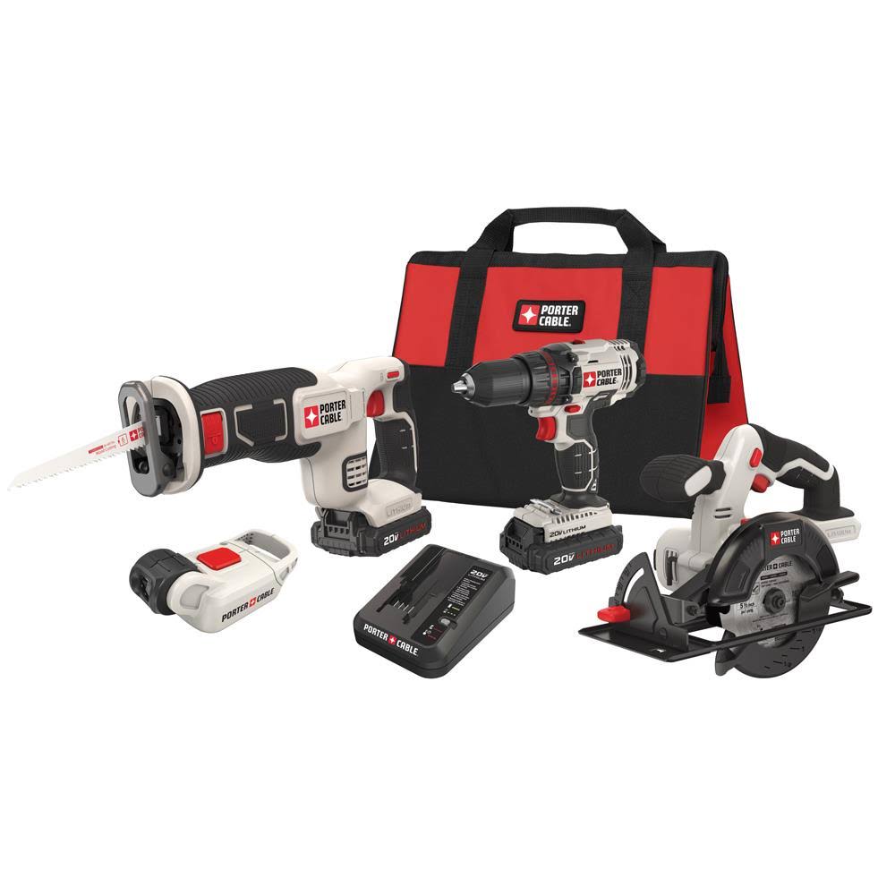 20V Max Lithium Ion 4-Tool Combo Kit J58633