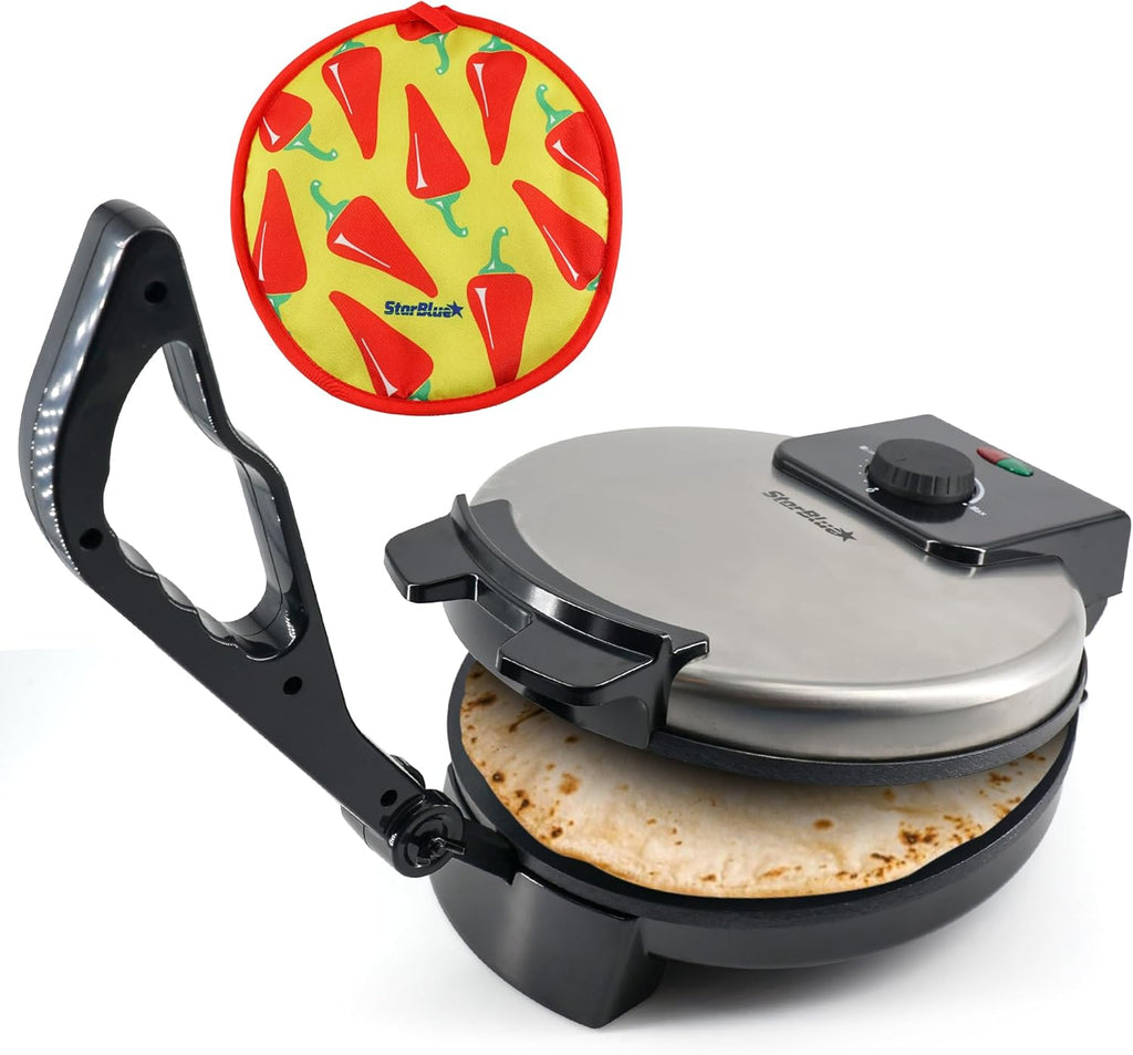 10inch Stainless Steel Non-Stick Electric Roti Maker with Removable Handle P41687