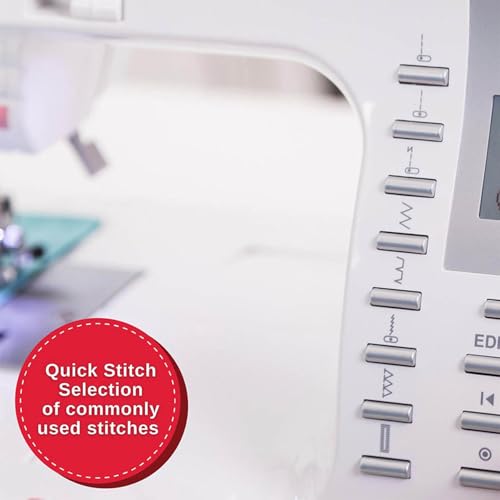 Computerized Sewing & Quilting Machine with Extension Table, Hard Case & Accessories E988444