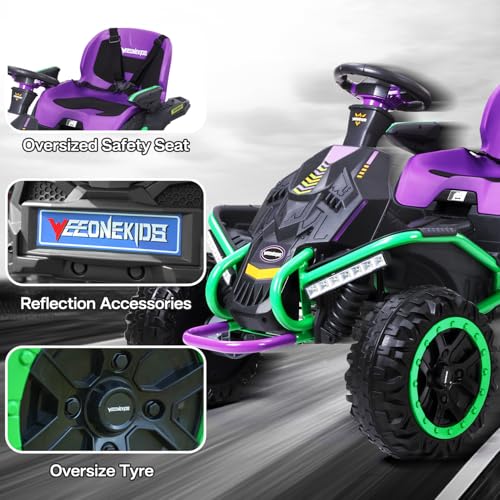 24V Ride on Toy with 4 Motors 300W Bluetooth Speaker 24V 7AH Battery X93908