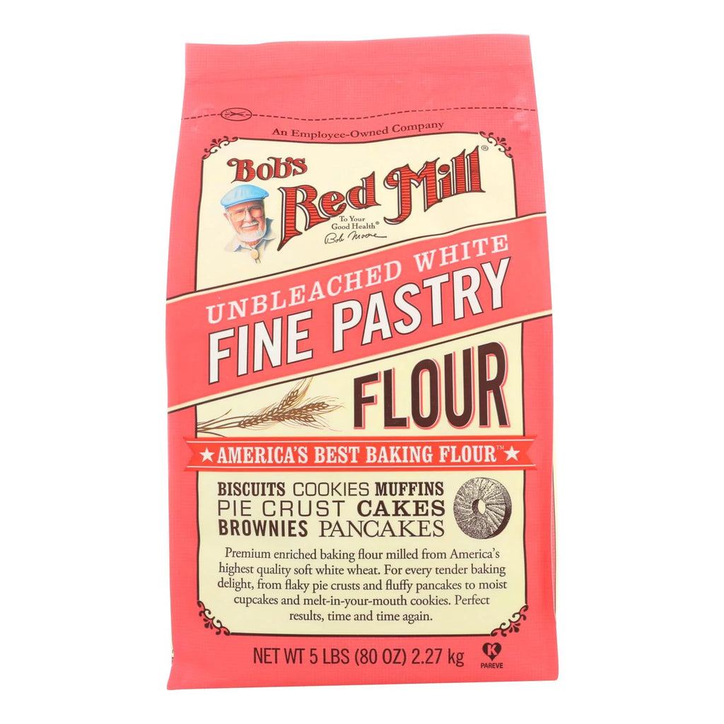 Unbleached White Fine Pastry Flour, 5 Lb, Case Of 4 Q72875