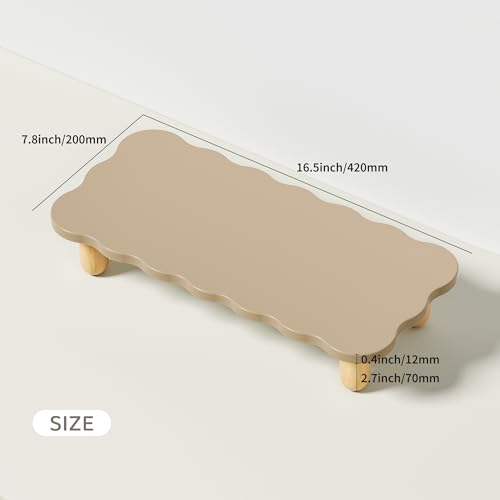 White Wood Monitor Stand Riser D927