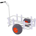 Heavy-Duty Aluminum Beach Fishing Cart with 8 Rod Holders I704
