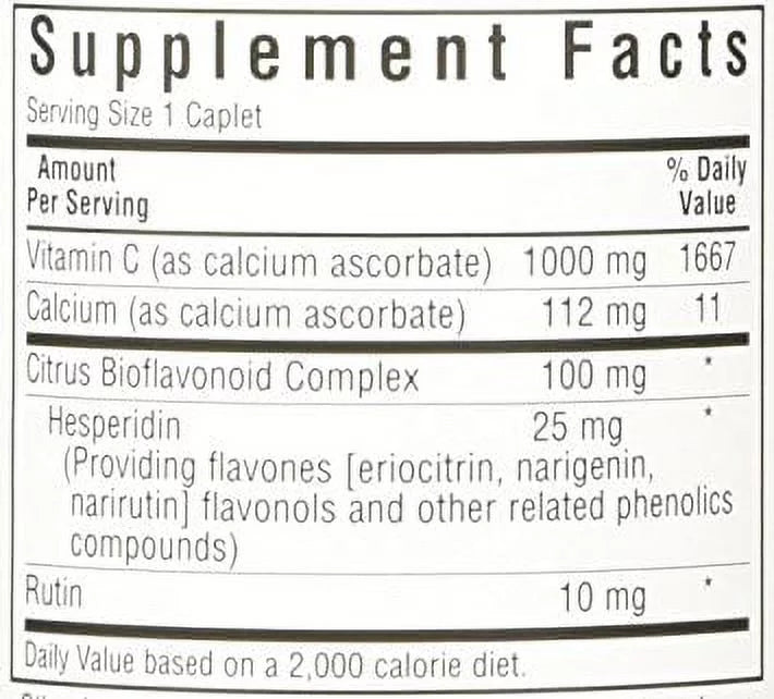 Buffered Vitamin C-1000 mg 90 Caplets G809