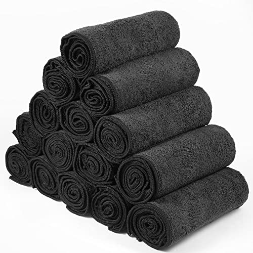 36 Packs Gray Microfiber Absorbent Salon Towels 16 x 28 Inches X158