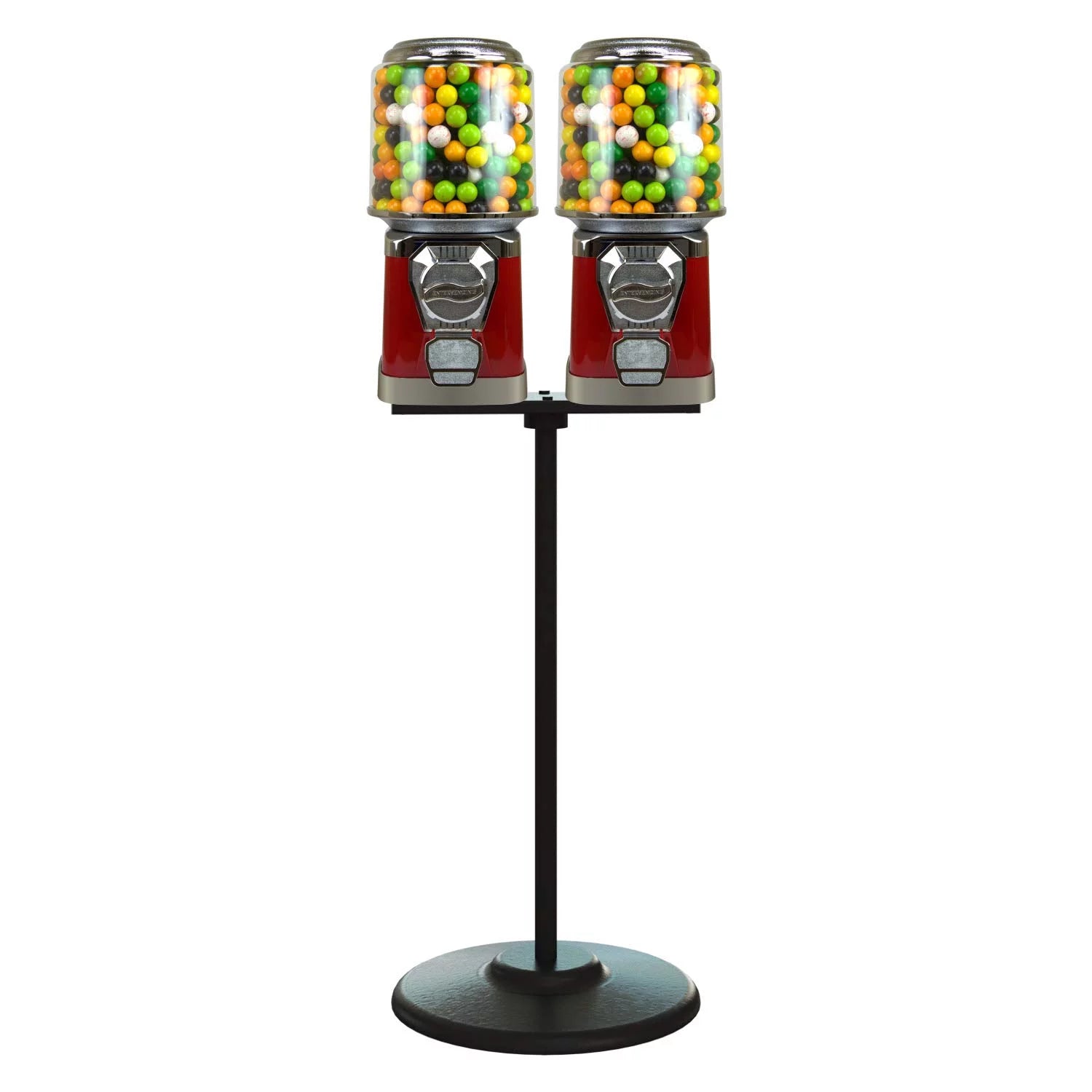 2 Red Vending Machines with Stand U389