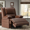 Red Brown Power Lift Recliner Chair with Massage and Heat O360