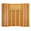 Bamboo Cutlery Tray Silverware Drawer Dividers Q463032