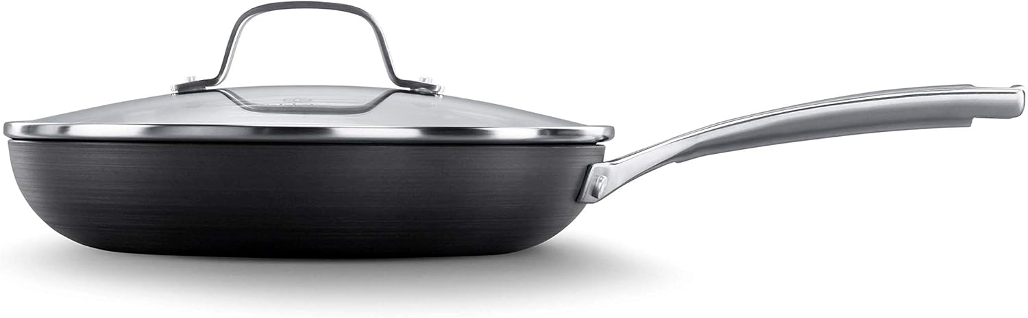 Black 10-Inch Omelette Fry Pan with Cover N255276
