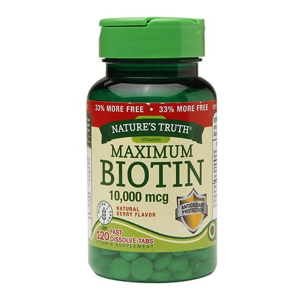 120 Ea 3 Pack Berry Flavor Biotin Tablets C358119
